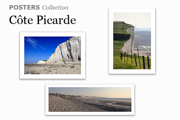 Photos et posters des falaises et plages de la Côte Picarde dans les Hauts-de-France