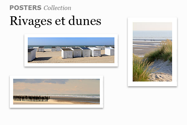 Photos et posters de rivages, plages et dunes de Normandie et des Hauts-de-France