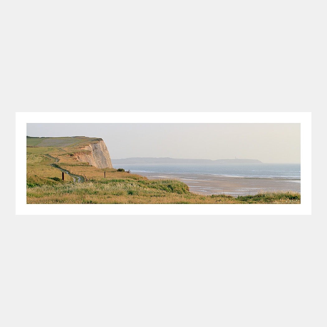 Poster Photo Cap Gris-Nez - Vue panoramique des falaises - Image de la Côte d'Opale - Hauts-de-France Nord Pas-de-Calais - Christophe Schambert