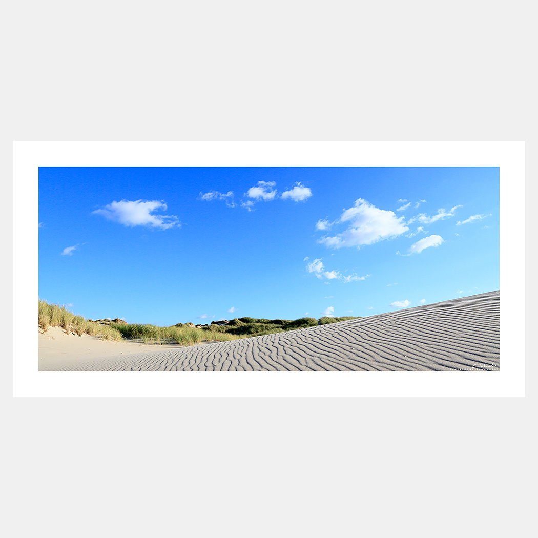 Poster Photo Côte d'Opale - Merlimont - Dune de sable ondulations - Image de mer et du littoral des Hauts-de-France - Christophe Schambert